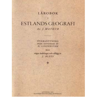 Lärobok i Estlands geografi